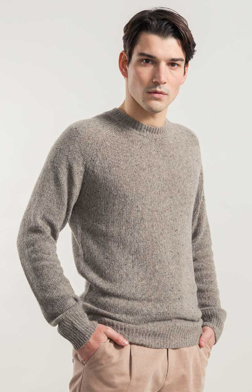 MAGLIA GIROCOLLO UNISEX CASHMERE RIGENERATO ALFREDO RIFò