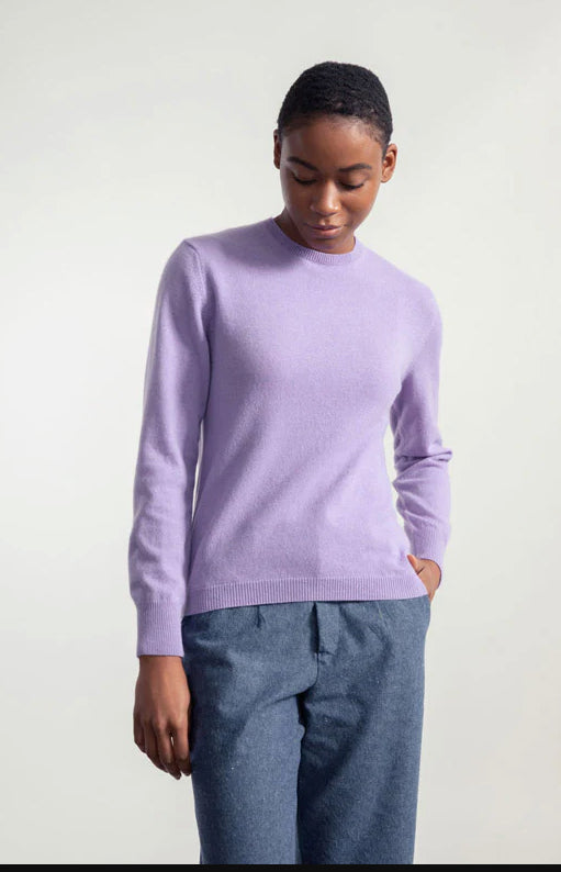 Maglia donna girocollo cashmere rigenerato